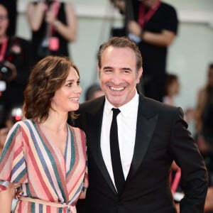 Jean Dujardin et sa femme Nathalie Péchalat - Red carpet pour le film "J'accuse!" lors du 76ème festival du film de venise, la Mostra le 30 Août 2019. 