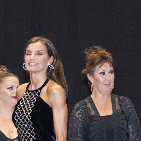 La reine Letizia d'Espagne au concert de clôture du festival "XXX Musical Week" à Oviedo. Le 27 octobre 2022 