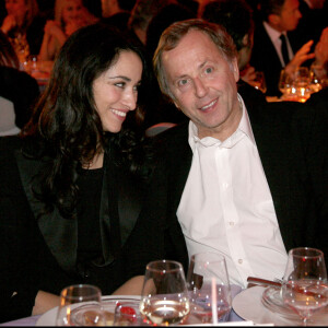 Rachida Brakni et Fabrice Luchini au diner de gala contre le sidaau pavillon d'armenonville.