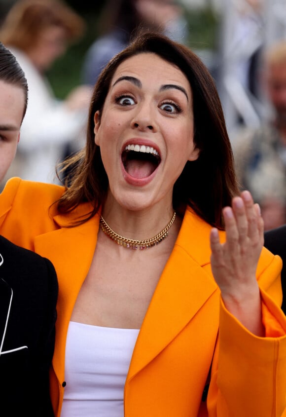 Sofia Essaïdi au photocall du film "Nostalgia" lors du 75ème Festival International du Film de Cannes, le 25 mai 2022. © Dominique Jacovides / Bestimage.