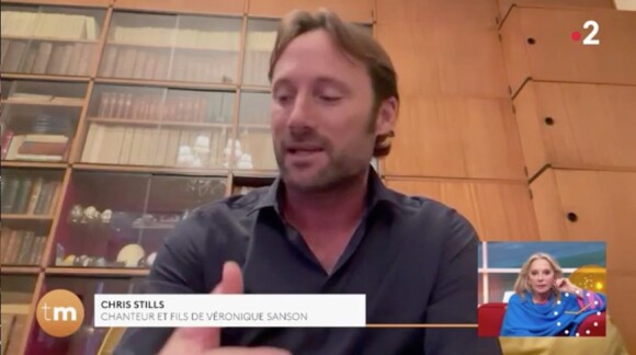 Chris Stills, le fils de Véronique Sanson, dans l'émission Télé Matin, sur France 2.