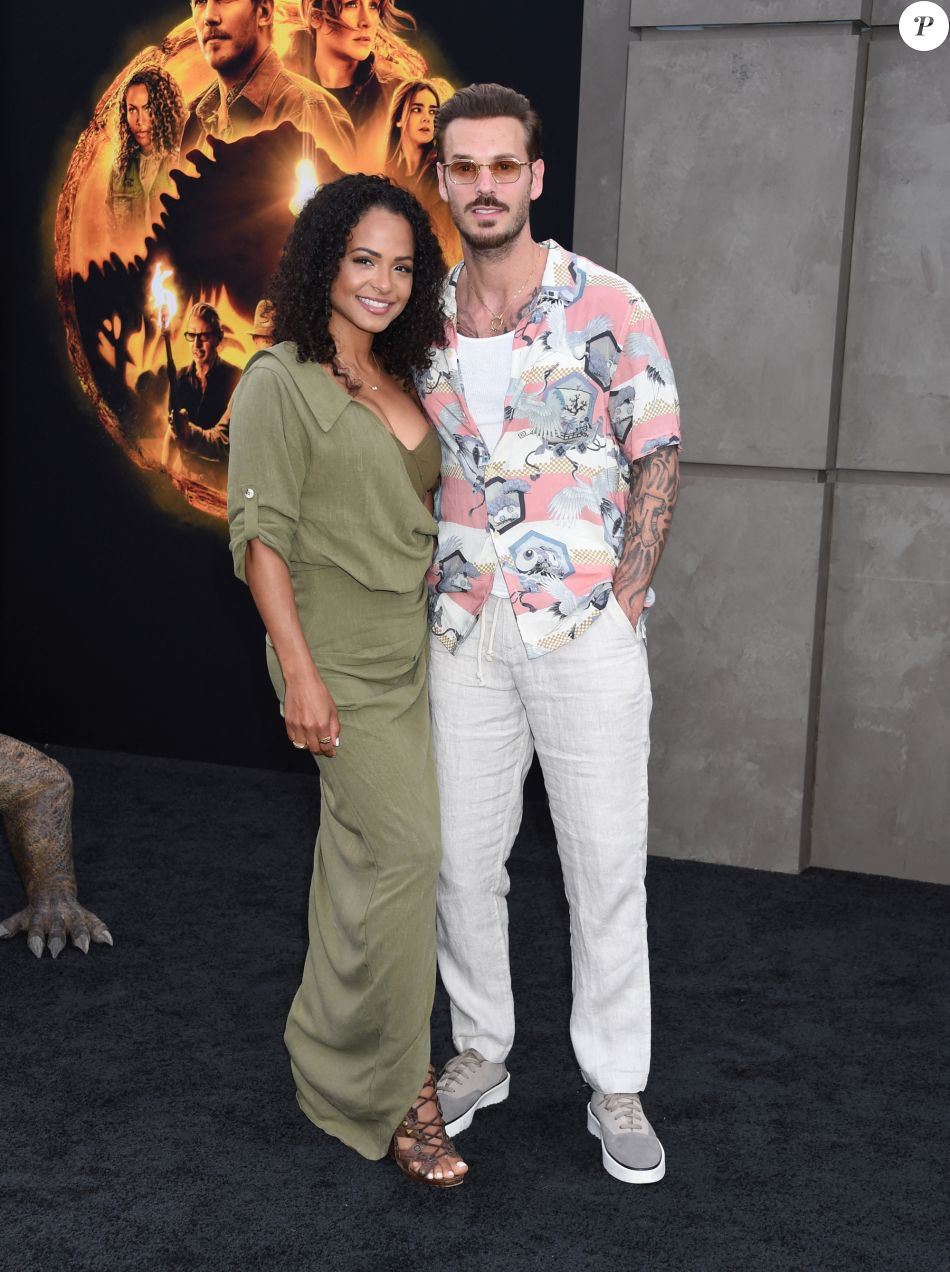 Christina Milian et son mari M Pokora (Matt Pokora) à la première du