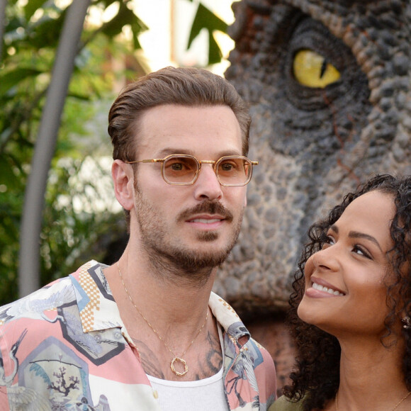 Christina Milian et son mari M Pokora (Matt Pokora) à la première du film "Jurassic World Dominion" à Los Angeles, le 6 juin 2022.