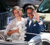 Mariage de Thomas Hollande et de la journaliste Emilie Broussouloux en l'église de Meyssac. Le 8 Septembre 2018. © Patrick Bernard-Guillaume Collet / Bestimage