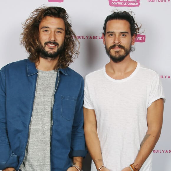 Les Frero Delavega (Jérémy Frérot et Florian Delavega) - Photocall de l'enregistrement de l'émission "Tout le monde chante contre le cancer, les stars relèvent le défi" à l'Olympia, qui sera diffusée le 22 décembre sur W9. Le 6 décembre 2016 © Guignebourg-Perusseau / Bestimage