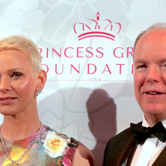 Le prince Albert de Monaco et la princesse Charlene - Princess Grace Awards à New York, le 3 novembre 2022. Photo by Charles Guerin/ABACAPRESS.COM