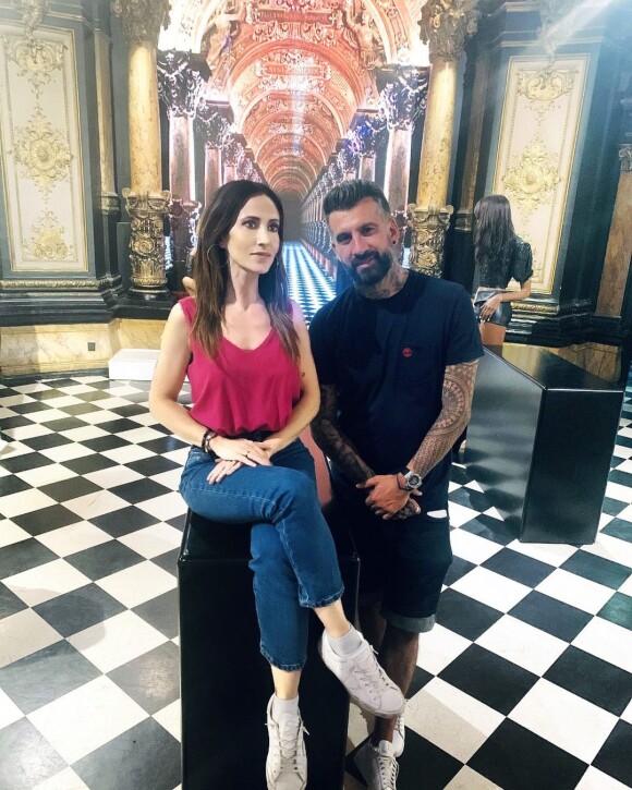 Fabienne Carat avec Alain sur Instagram