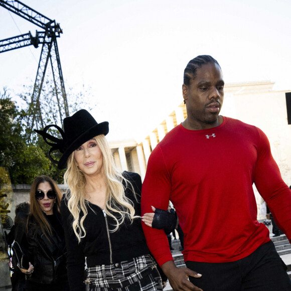 La chanteuse Cher - Arrivées au défilé Rick Owens Collection Femme Prêt-à-porter Printemps/Eté 2023 lors de la Fashion Week de Paris (PFW), France, le 29 septembre 2022. 