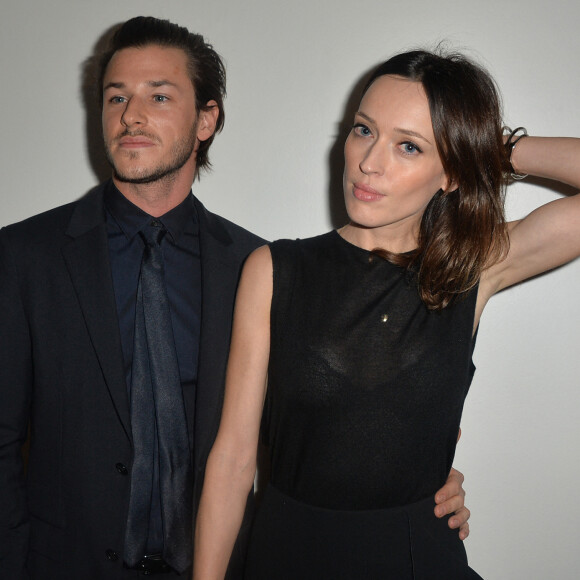 Gaspard Ulliel et sa compagne Gaëlle Pietri - La 20ème cérémonie des Prix Lumières à l'espace Pierre Cardin à Paris, le 2 février 2015. 