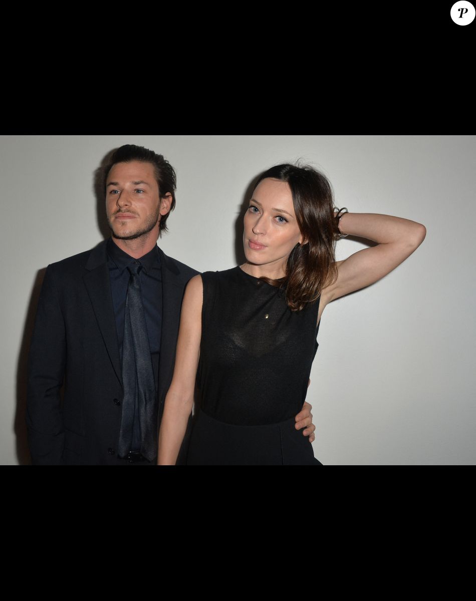 Gaspard Ulliel et sa compagne Gaëlle Pietri - La 20ème cérémonie des Prix Lumières à l'espace Pierre Cardin à Paris, le 2 février 2015.