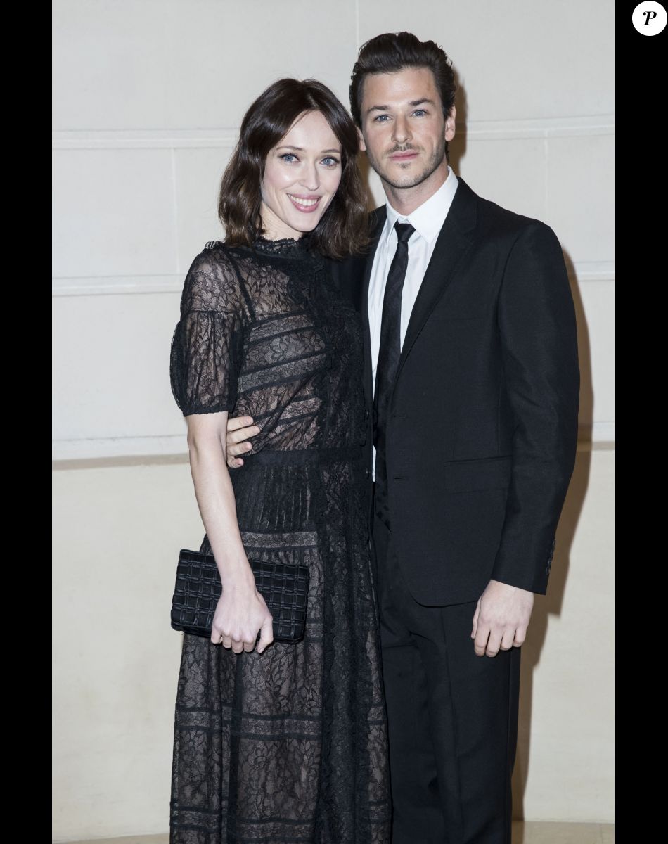 Gaspard Ulliel et sa compagne Gaëlle Pietri - Photocall lors du deuxième défilé Chanel "Métiers d'Art" au Ritz à Paris, France. © Olivier Borde/Bestimage