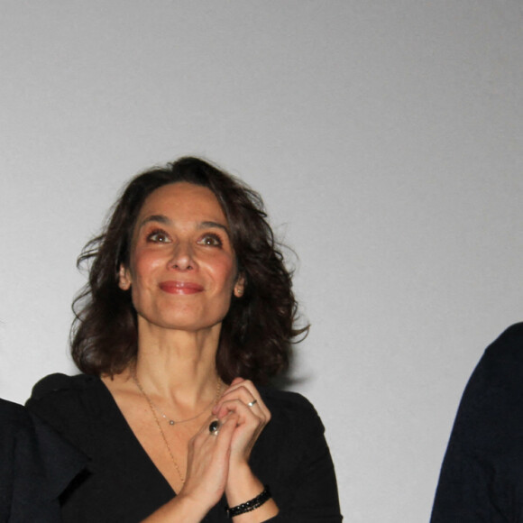 Marie Fugain, Stéphanie Fugain, Jean-Marie Bigard - Soirée des 20 ans de l'association Laurette Fugain avec la projection du documentaire "Et Nous?" au Cinéma Les 7 Batignolles à Paris le 8 novembre 2022. © Philippe Baldini / Bestimage 