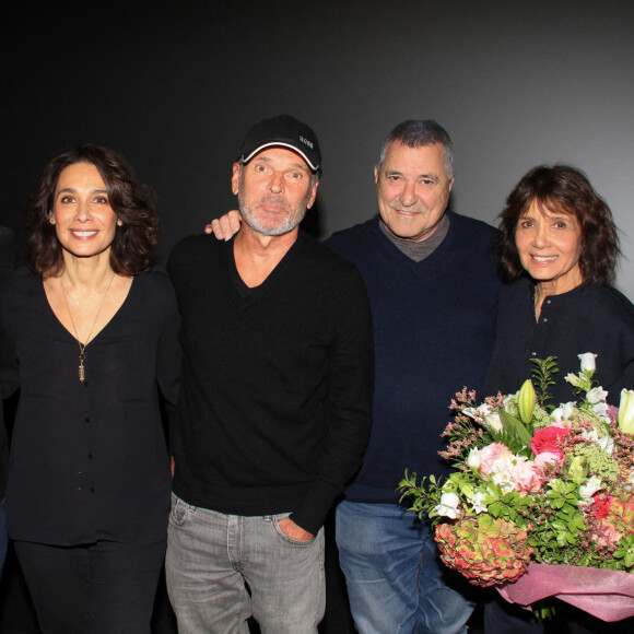 Pierre Nogueras, Stéphanie Fugain, Laurent Baffie, Jean-Marie Bigard, Marie Fugain - Soirée des 20 ans de l'association Laurette Fugain avec la projection du documentaire "Et Nous?" au Cinéma Les 7 Batignolles à Paris le 8 novembre 2022. © Philippe Baldini / Bestimage 