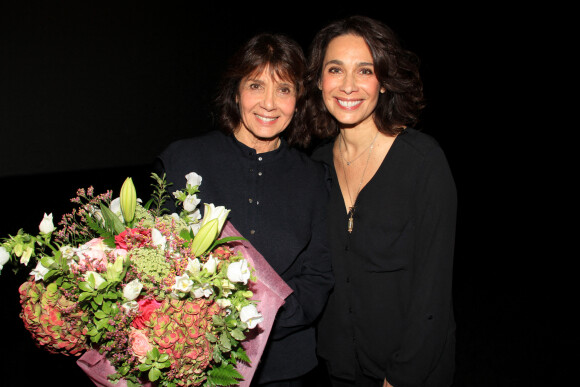 Marie Fugain et sa fille Stéphanie - Soirée des 20 ans de l'association Laurette Fugain avec la projection du documentaire "Et Nous?" au Cinéma Les 7 Batignolles à Paris le 8 novembre 2022. © Philippe Baldini / Bestimage 