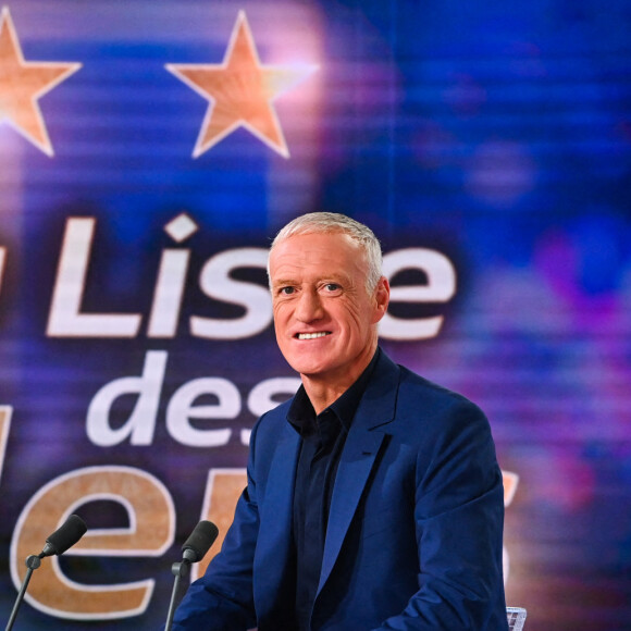 Didier Deschamps annonce la liste des joueurs sélectionnés pour la Coupe du Monde de la FIFA 2022 au Qatar lors d'une conférence de presse à TF1, Boulogne-Billancourt le 9 novembre 2022.