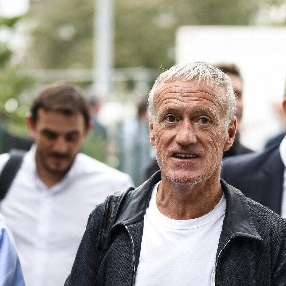 Exclusif - Didier Deschamps - Backstage du match de football caritatif du Variétés Club de France contre les légendes des Avirons Bayonnais au profit des associations "Pièces Jaunes" et "Centre Hospitalier de la Côte Basque - Service Pédiatrie" à Bayonne le 19 octobre 2022. 12.000 € ont été récoltés après la victoire du Variétés 2-1 contre les légendes des Avirons Bayonnais. © Pierre Perusseau/Bestimage