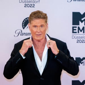 David Hasselhoff au photocall des "MTV Europe Music Awards 2022" à Dusseldorf, le 13 novembre 2022. 