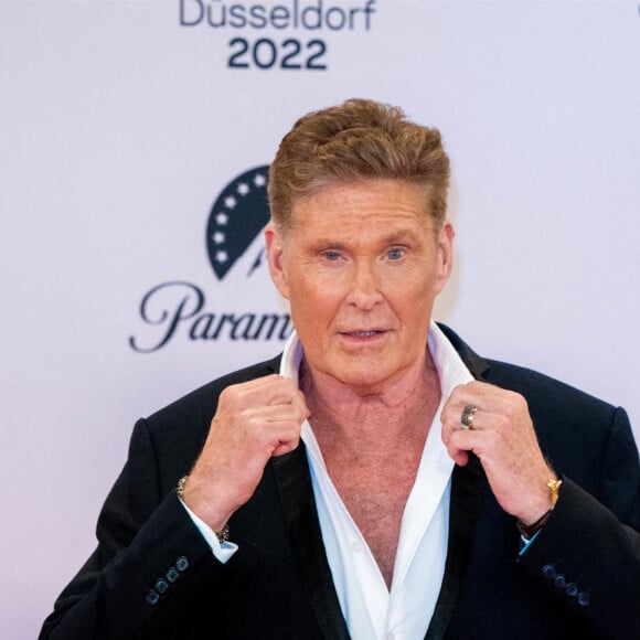 David Hasselhoff au photocall des "MTV Europe Music Awards 2022" à Dusseldorf, le 13 novembre 2022. 