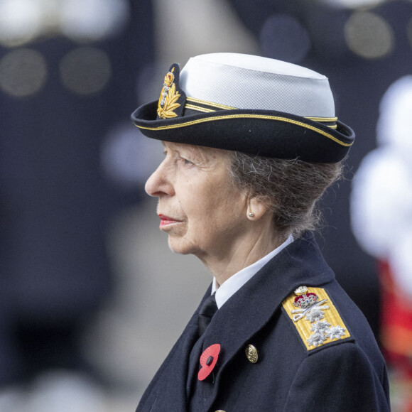 La princesse Anne lors du "Remembrance Sunday Service" à Londres, Royaume Uni, le 13 novembre 2022. 