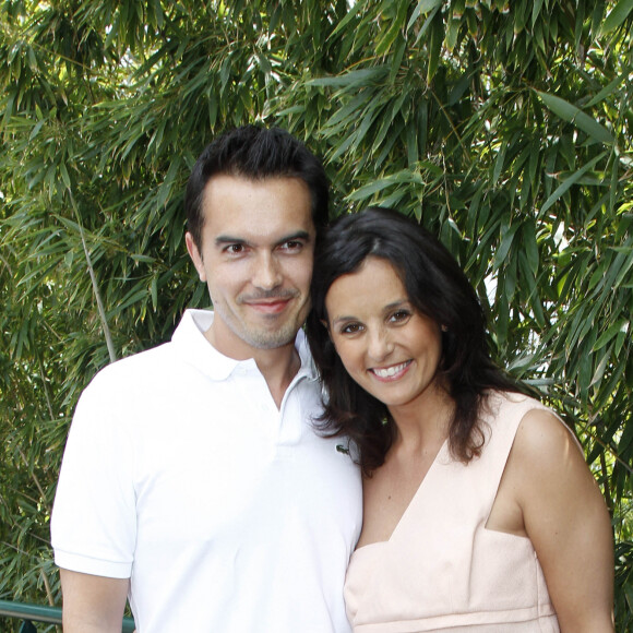 MAXIME CHATTAM ET FAUSTINE BOLLAERT - PEOPLE AU 4 EME JOUR DES INTERNATIONAUX DE FRANCE DE ROLAND GARROS 2012, LE 30 MAI 2012. 