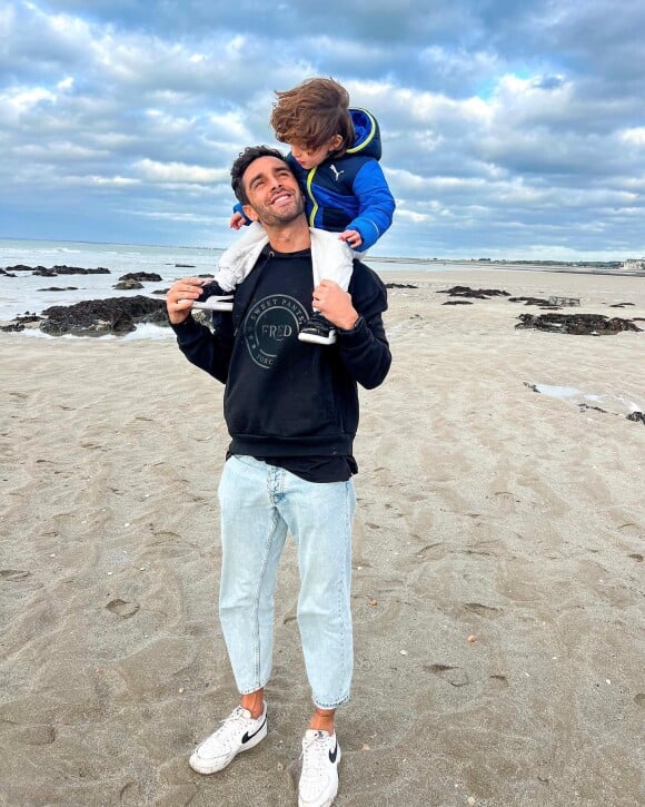 Valentin Léonard et son fils Andrea sur Instagram. Le 11 novembre 2022.