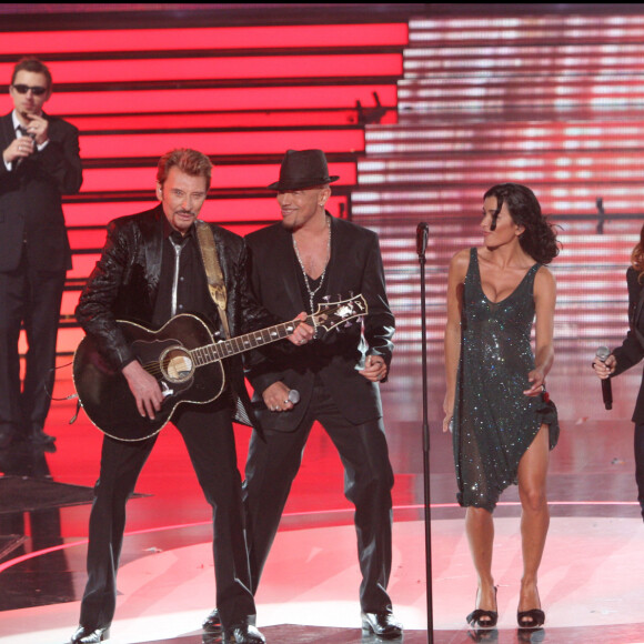 Exclusif : Jenifer et Johnny Hallyday - Finale de la Star Academy 7 avec Johnny Hallyday