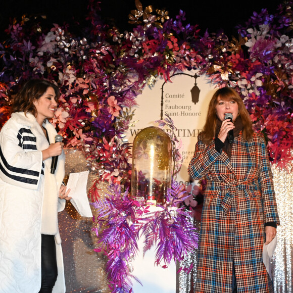 Laurie Cholewa et Sandrine Quétier - Illuminations de Noël du Comité du Faubourg Saint-Honoré à Paris le 17 novembre 2022. © Coadic Guirec/Bestimage