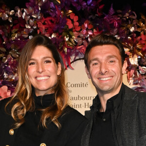 Laury Thilleman (Miss France 2011) et Vincent Clerc - Illuminations de Noël du Comité du Faubourg Saint-Honoré à Paris le 17 novembre 2022. © Coadic Guirec/Bestimage