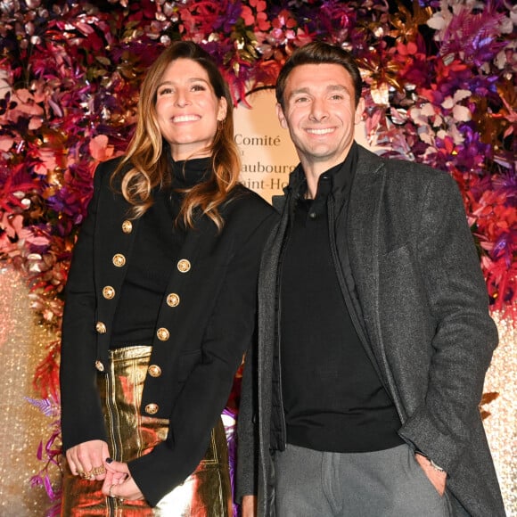 Laury Thilleman (Miss France 2011) et Vincent Clerc - Illuminations de Noël du Comité du Faubourg Saint-Honoré à Paris le 17 novembre 2022. © Coadic Guirec/Bestimage