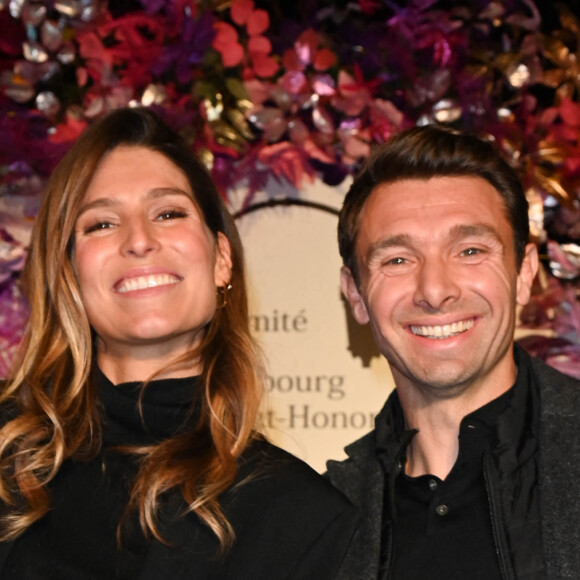 Laury Thilleman (Miss France 2011) et Vincent Clerc - Illuminations de Noël du Comité du Faubourg Saint-Honoré à Paris le 17 novembre 2022. © Coadic Guirec/Bestimage