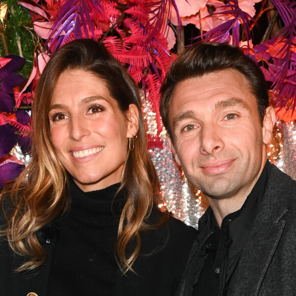 Laury Thilleman (Miss France 2011) et Vincent Clerc - Illuminations de Noël du Comité du Faubourg Saint-Honoré à Paris le 17 novembre 2022. © Coadic Guirec/Bestimage