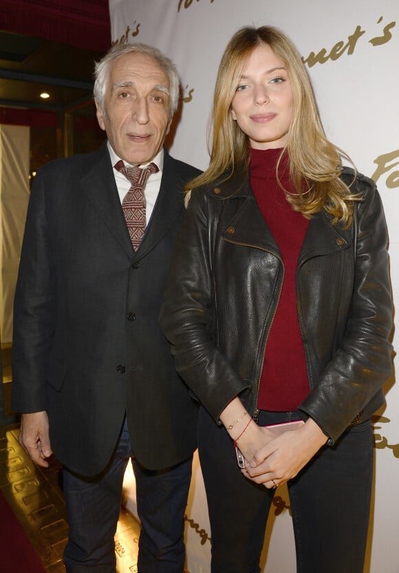 Gérard Darmon et sa fille Sarah Darmon - Soirée "Stars et Saveurs" à l’occasion de la nouvelle carte élaborée par le chef Pierre Gagnaire au Fouquet’s à Paris le 12 octobre 2015.