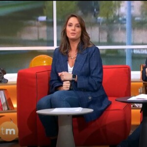 Julia Vignali émue dans "Télématin", le 22 novembre 2022, sur France 2