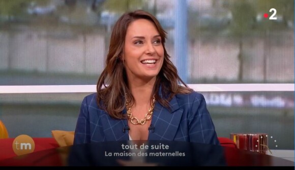 Julia Vignali émue dans "Télématin", le 22 novembre 2022, sur France 2