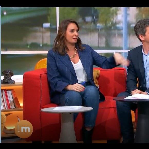 Julia Vignali émue dans "Télématin", le 22 novembre 2022, sur France 2