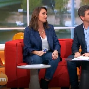 Julia Vignali émue dans "Télématin", le 22 novembre 2022, sur France 2