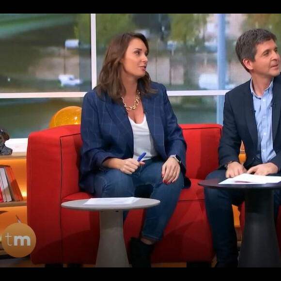 Julia Vignali émue dans "Télématin", le 22 novembre 2022, sur France 2