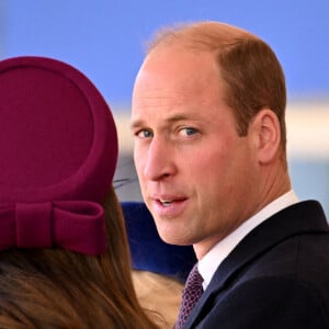 Catherine Kate Middleton, princesse de Galles et le prince William, prince de Galles - Cérémonie d'accueil du président de l'Afrique du Sud, en visite d'état à Londres le 22 novembre 2022. 