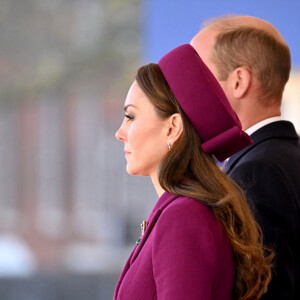 Catherine Kate Middleton, princesse de Galles et le prince William, prince de Galles - Cérémonie d'accueil du président de l'Afrique du Sud, en visite d'état à Londres le 22 novembre 2022. 