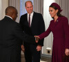 Le prince William, prince de Galles et Catherine Kate Middleton, princesse de Galles rencontrent le président de l'Afrique du Sud Cyril Ramaphosa à l'hôtel Corinthia London