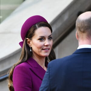 Prince William, The Prince of Wales, Catherine, The Princess of Wales, arrive to greet President Ramaphosa on behalf of The King, at the Corinthia Hotel in London, UK, on November 22, 2022.