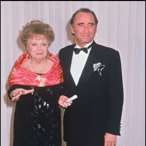 Claude Brasseur et sa mère Odette Joyeux en 1992.