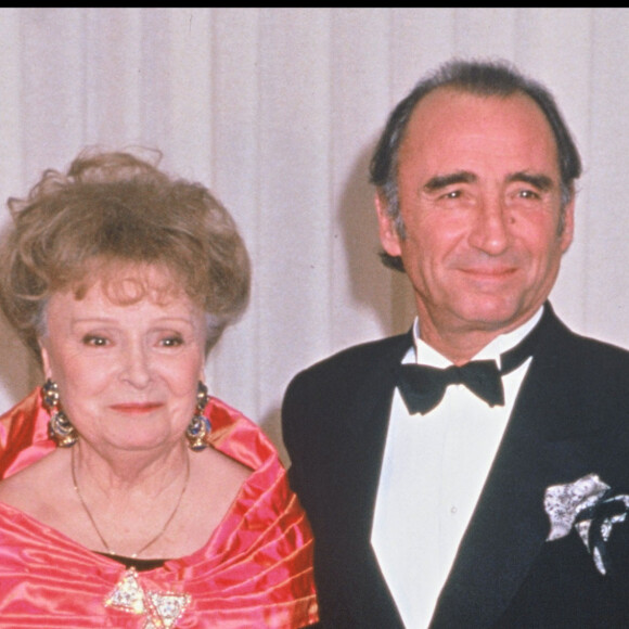 Claude Brasseur et sa mère Odette Joyeux en 1992.