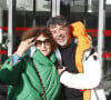 Exclusif - Valérie Mairesse et Stéphane Plaza à la sortie des studios RTL à Neuilly-sur-Seine, le 6 janvier 2022.