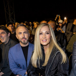 Thierry Martino et Lara Fabian - Photocall du défilé "Walk Your Worth" By L'Oreal à l'Ecole Militaire lors de la fashion week PAP femme printemps / été 2023 le 2 octobre 2022. © Olivier Borde / Bestimage 