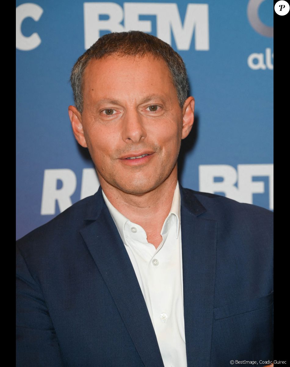 Marc-Olivier Fogiel - Conférence de rentrée BFM TV à Paris. © Coadic Guirec/Bestimage