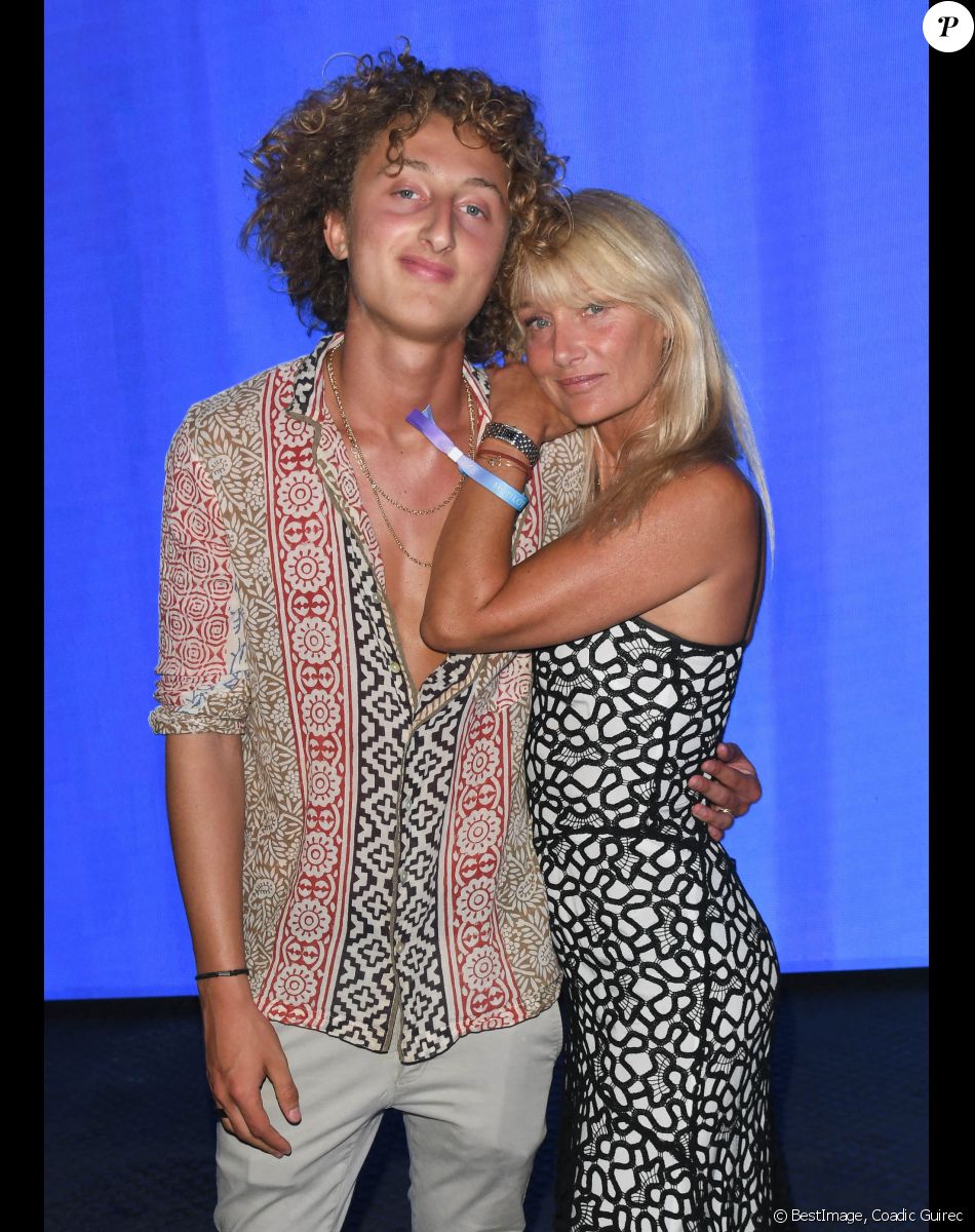 Joalukas Noah et sa mère Isabelle Camus - Soirée de lancement de la montre Hublot x DJ Snake à l'AccorHotels Arena à Paris. © Coadic Guirec/Bestimage