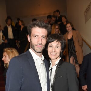 Marie-Claude Pietragalla et son mari Julien Derouault - 30e cérémonie des Molières à la salle Pleyel à Paris, le 29 mai 2018. © Coadic Guirec/Bestimage