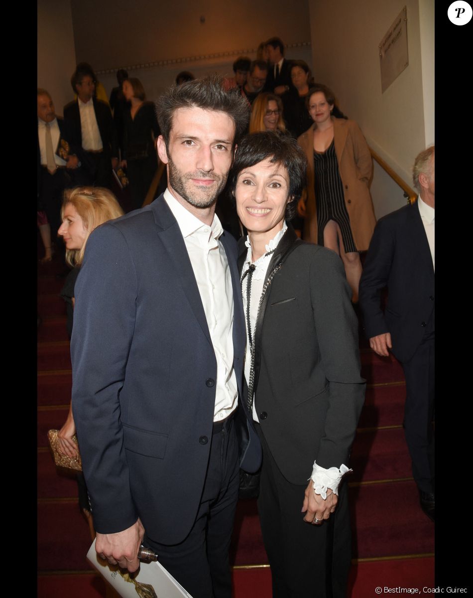 Marie-Claude Pietragalla et son mari Julien Derouault - 30e cérémonie des Molières à la salle Pleyel à Paris, le 29 mai 2018. © Coadic Guirec/Bestimage