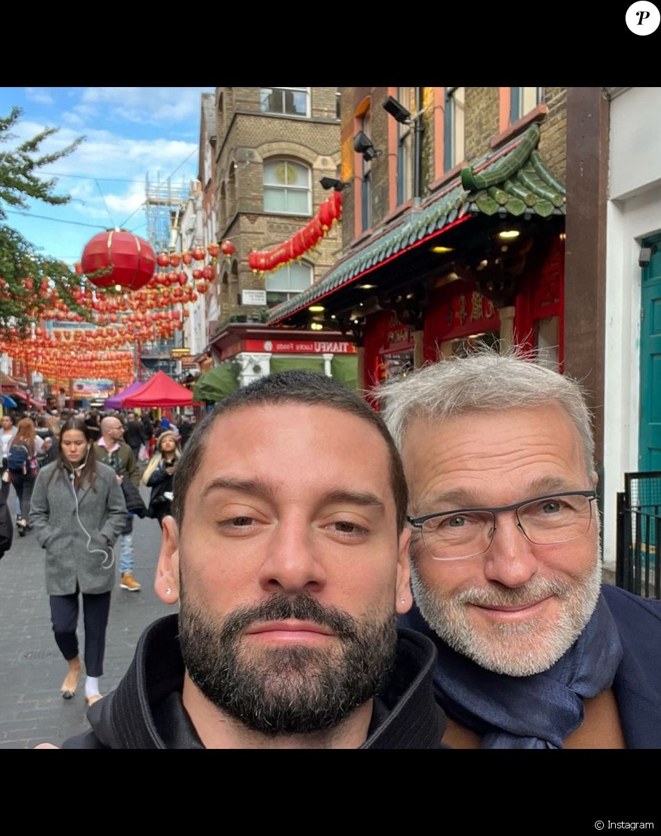Laurent Ruquier et son compagnon Hugo. Instagram.